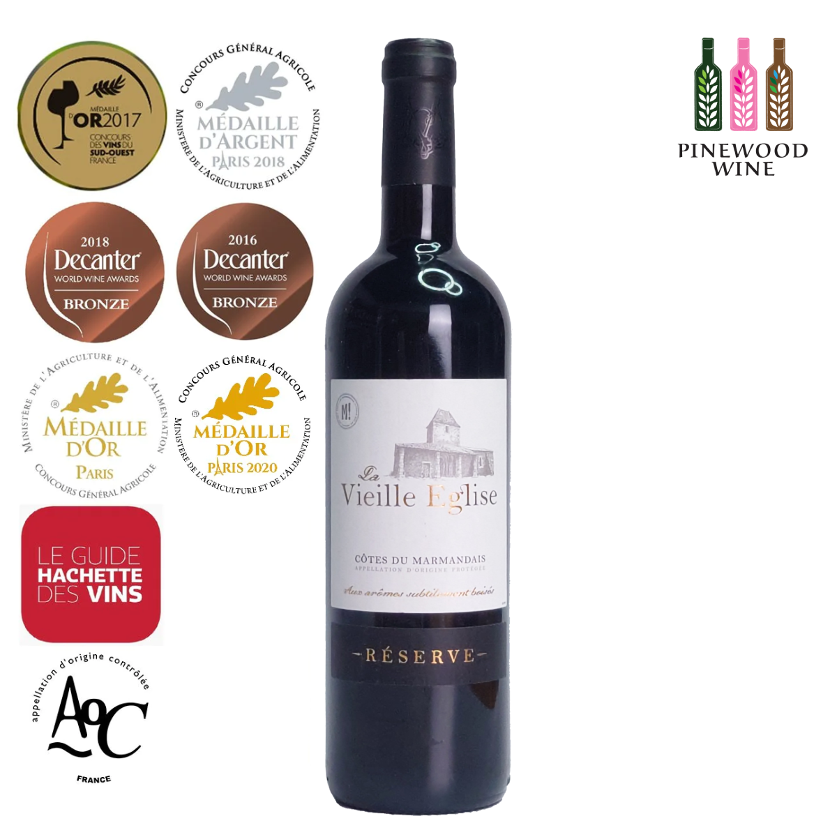 La Vieille Eglise - Reserve, AOC Cotes du Marmandais 2020, 750ml ...